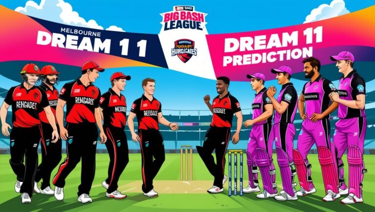Melbourne Renegades vs. Hobart Hurricanes Big Bash League (BBL) Dream 11 Team Prediction