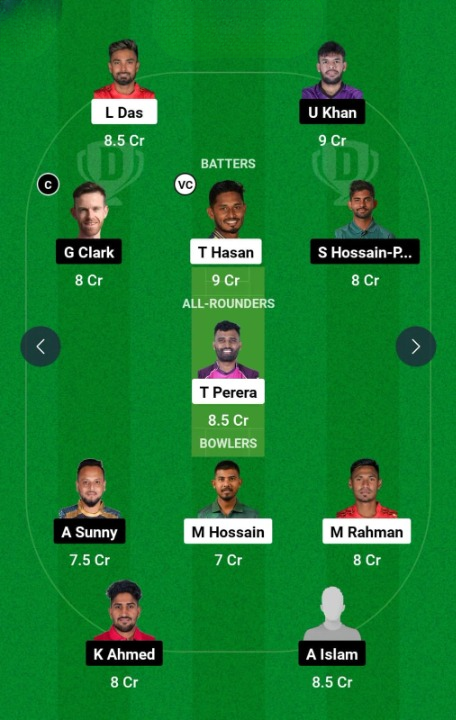 DC vs CHK Dream11 Best Team Small 