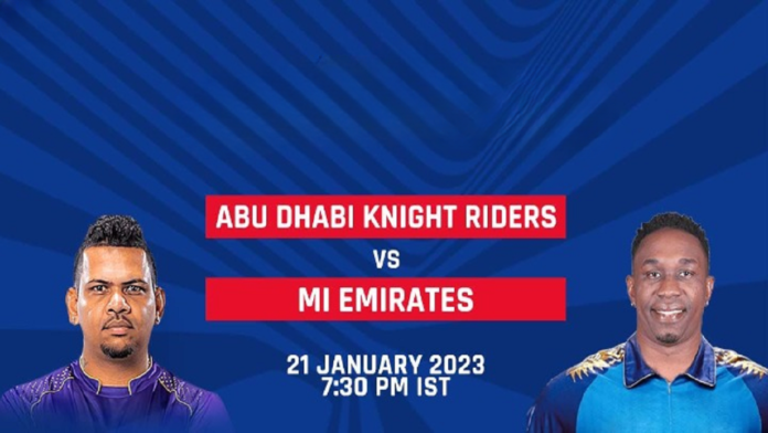 Abu Dhabi Knight Riders vs MI Emirates