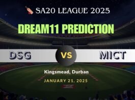 DSG vs MICT Dream 11 Team Prediction