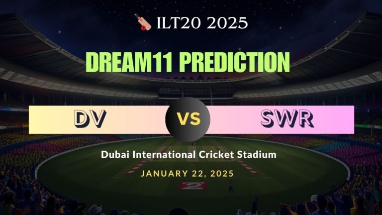 DV vs SWR Dream11 Prediction