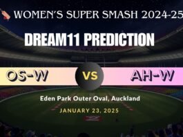 OS-W vs AH-W Dream11 Match Prediction