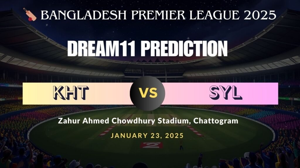 KHT vs SYL Dream11 Prediction