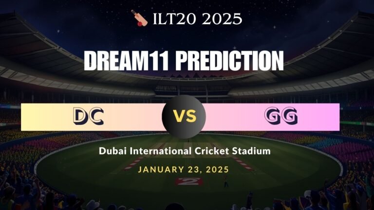 DC vs GG Dream11 Team Prediction – Top Captain & Vice-Captain Choices, Match 16, ILT20 2025