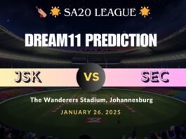 JSK vs SEC Dream11 Prediction Today Match