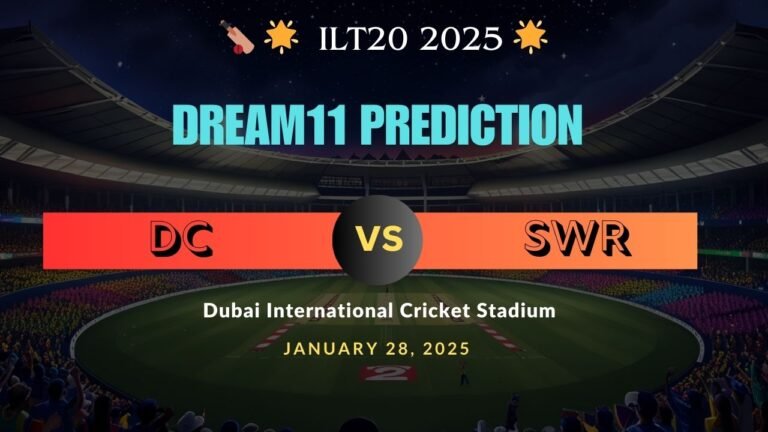 DC vs SWR Dream11 Prediction