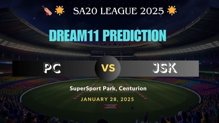 PC vs JSK Dream11 Prediction