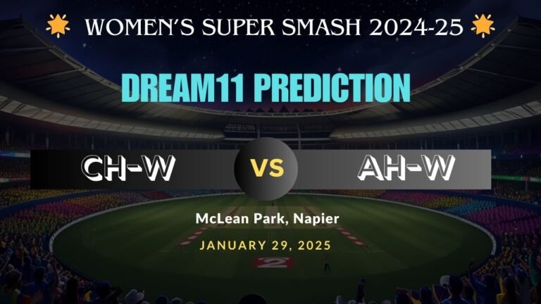 CH-W vs AH-W Dream11 Prediction