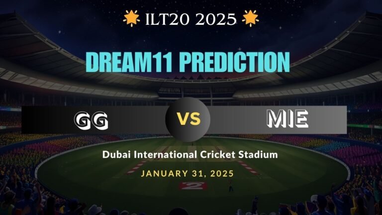 GG vs MIE Dream11 Prediction
