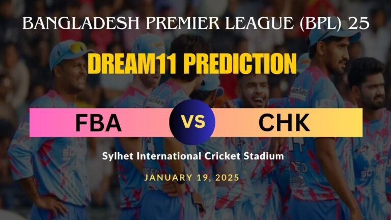 FBA vs CHK Dream11 Match Prediction