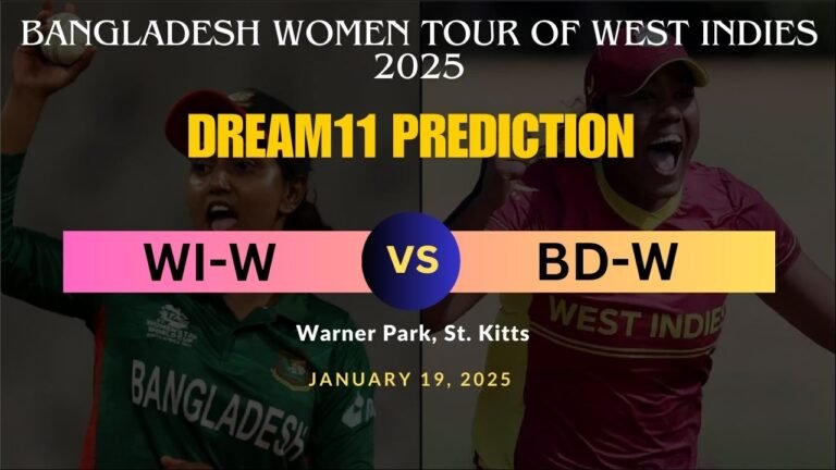 WI-W vs BD-W Dream11 Prediction Today Match, Fantasy Tips, Pitch Report – Bangladesh Women Tour Of West Indies 2025, 1st ODI