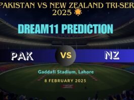PAK vs NZ Dream11 Prediction