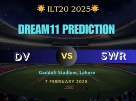 DV vs SWR Dream11 Prediction